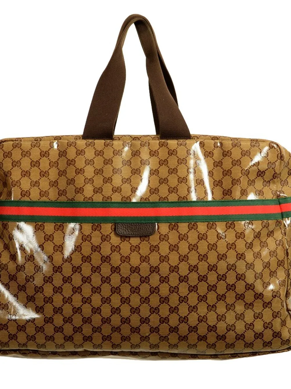 Gucci Men's GG Crystal Web Duffle Gym Weekender Travel Extra Large Bag - Picture 5 of 11